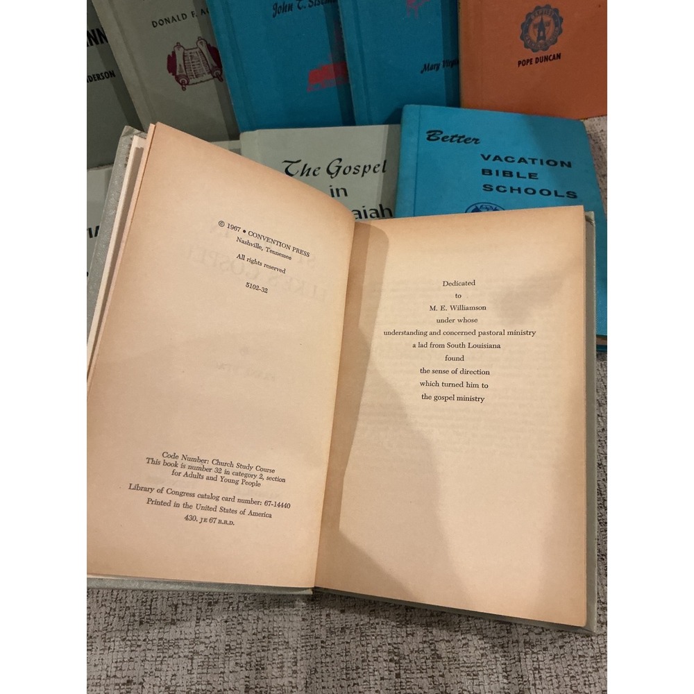 Vintage Convention Press Church Study Course Book Lot of 11 Baptist Ministry 60s - Picture 3 of 5